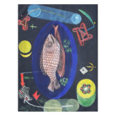 ポールのまわりに・クレー テーブルクロス (正面)