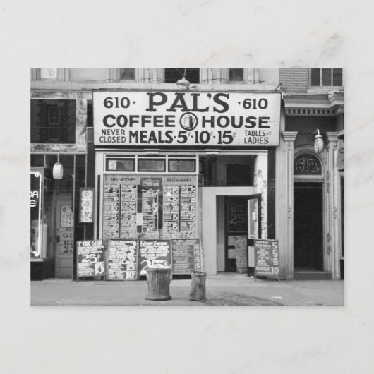 ポールのコーヒーハウス 1939年 ポストカード (正面)