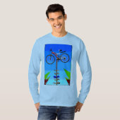 ポールの上の自転車 Tシャツ (正面フル)