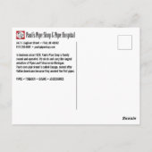 ポールの管の店の郵便はがき ポストカード (裏面)