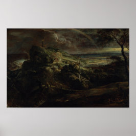 ポールの難破船の風景 ポスター