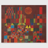 ポールクレキャッスルアンドサン抽象芸術モダンファインアート ラッピングペーパー (フラット)