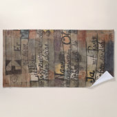 ポールクレシャワーカーテン ビーチタオル (正面)