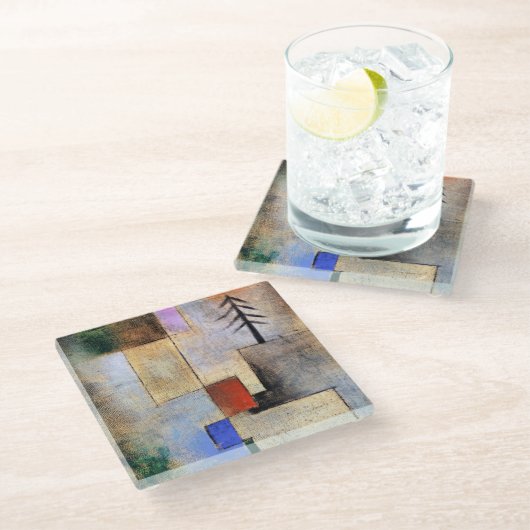 ポールクレスモールファイア写真 ガラスコースター (アングル)