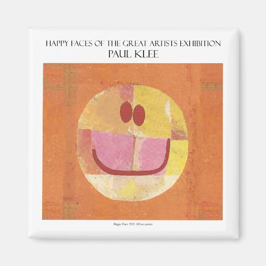 ポールクレハッピーマグネット顔 マグネット (正面)