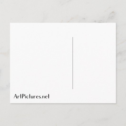 ポールクレファイアーインザ夕べ抽象芸術ファインアート ポストカード (裏面)