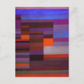 ポールクレファイアーインザ夕べ抽象芸術ファインアート ポストカード (正面)