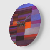ポールクレファイアーインザ夕べ抽象芸術ファインアート ラージ壁時計 (傾斜)