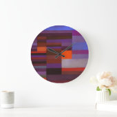 ポールクレファイアーインザ夕べ抽象芸術ファインアート ラージ壁時計 (ホーム)