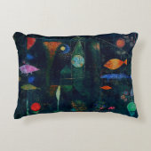 ポールクレフィッシュ魔法抽象芸術絵画のグラフィックアート アクセントクッション (正面)