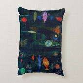 ポールクレフィッシュ魔法抽象芸術絵画のグラフィックアート アクセントクッション (裏面(縦))