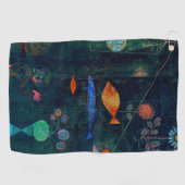 ポールクレフィッシュ魔法抽象芸術絵画のグラフィックアート ゴルフタオル (横)