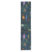 ポールクレフィッシュ魔法抽象芸術絵画のグラフィックアート ショートテーブルランナー (正面)