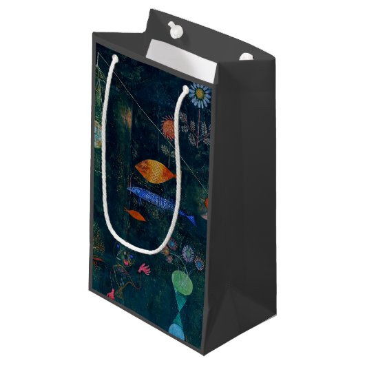ポールクレフィッシュ魔法抽象芸術絵画のグラフィックアート スモールペーパーバッグ (正面アングル)