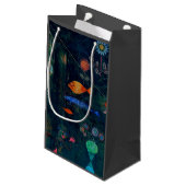 ポールクレフィッシュ魔法抽象芸術絵画のグラフィックアート スモールペーパーバッグ (裏面アングル)