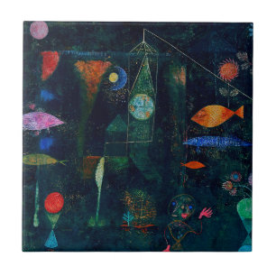ポールクレフィッシュ魔法抽象芸術絵画のグラフィックアート タイル