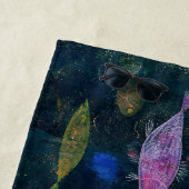 ポールクレフィッシュ魔法抽象芸術絵画のグラフィックアート ビーチタオル (インサイチュ)