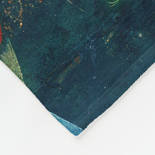 ポールクレフィッシュ魔法抽象芸術絵画のグラフィックアート フリースブランケット (角)