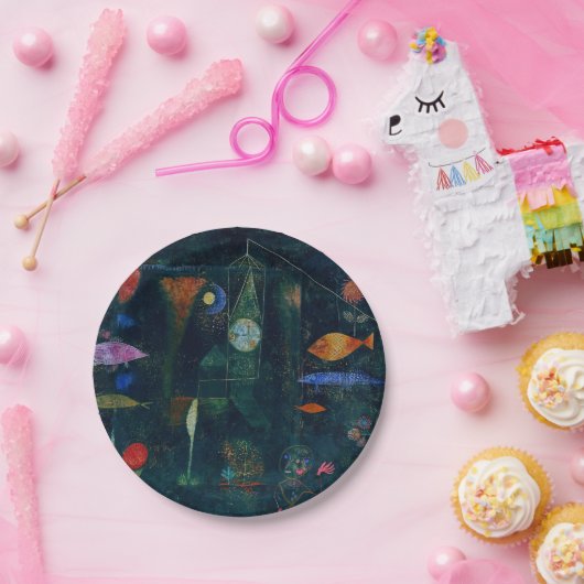 ポールクレフィッシュ魔法抽象芸術絵画のグラフィックアート ペーパープレート (パーティー)