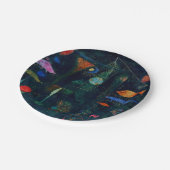 ポールクレフィッシュ魔法抽象芸術絵画のグラフィックアート ペーパープレート (アングル)