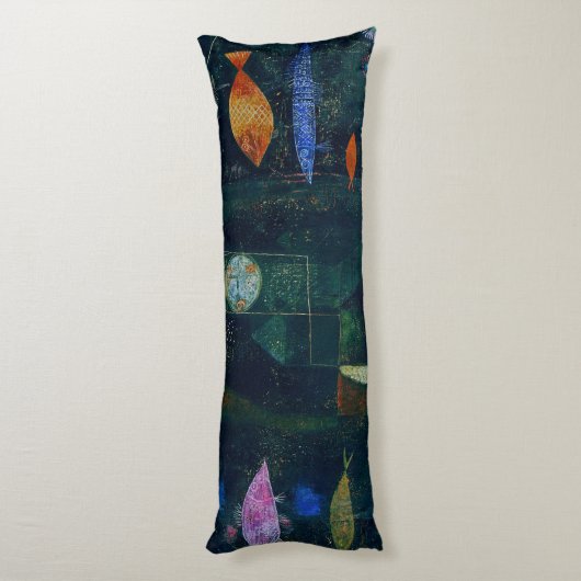 ポールクレフィッシュ魔法抽象芸術絵画のグラフィックアート ボディピロー (裏面 (縦))