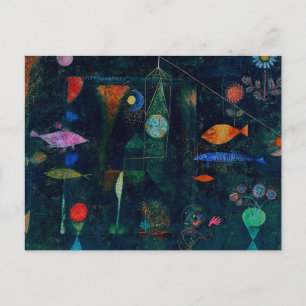 ポールクレフィッシュ魔法抽象芸術絵画のグラフィックアート ポストカード