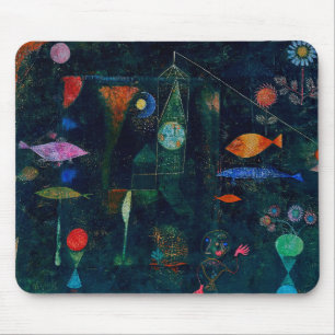 ポールクレフィッシュ魔法抽象芸術絵画のグラフィックアート マウスパッド