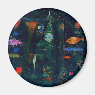 ポールクレフィッシュ魔法抽象芸術絵画のグラフィックアート マグネット
