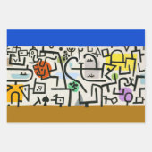 ポールクレフィッシュ魔法抽象芸術絵画のグラフィックアート ラッピングペーパーシート (正面2)