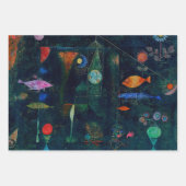 ポールクレフィッシュ魔法抽象芸術絵画のグラフィックアート ラッピングペーパーシート (正面)