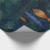 ポールクレフィッシュ魔法抽象芸術絵画のグラフィックアート ラッピングペーパー (角)