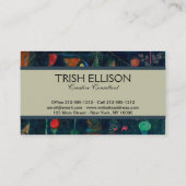 ポールクレフィッシュ魔法抽象芸術絵画のグラフィックアート 名刺 (裏面)