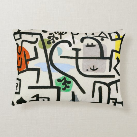 ポールクレリッチハーバー抽象芸術表現主義 アクセントクッション (裏面)