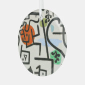 ポールクレリッチハーバー抽象芸術表現主義 ガラスオーナメント (正面左)