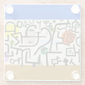 ポールクレリッチハーバー抽象芸術表現主義 ガラスコースター (裏面)