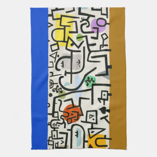 ポールクレリッチハーバー抽象芸術表現主義 キッチンタオル (縦)