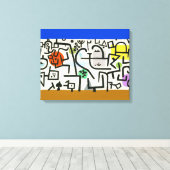 ポールクレリッチハーバー抽象芸術表現主義 キャンバスプリント (インサイチュ (ウッドフロア))