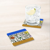 ポールクレリッチハーバー抽象芸術表現主義 スクエアペーパーコースター (インサイチュ)