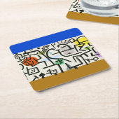 ポールクレリッチハーバー抽象芸術表現主義 スクエアペーパーコースター (アングル)