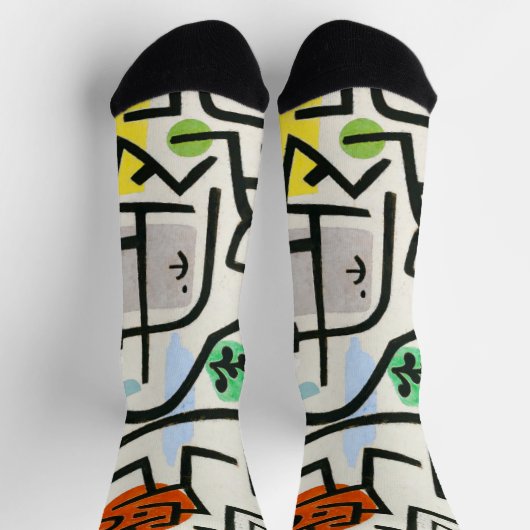 ポールクレリッチハーバー抽象芸術表現主義 ソックス (上部)