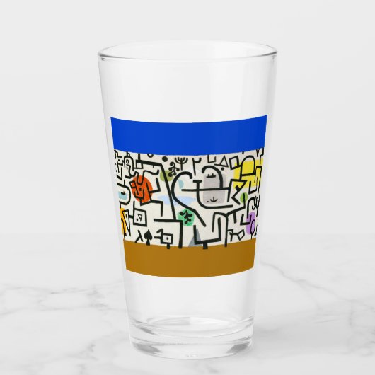 ポールクレリッチハーバー抽象芸術表現主義 タンブラーグラス (正面)