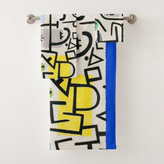 ポールクレリッチハーバー抽象芸術表現主義 バスタオルセット (インサイチュ)