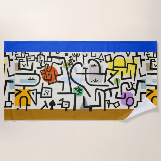 ポールクレリッチハーバー抽象芸術表現主義 ビーチタオル (正面)