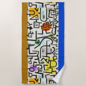 ポールクレリッチハーバー抽象芸術表現主義 ビーチタオル (正面)