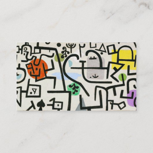 ポールクレリッチハーバー抽象芸術表現主義 名刺 (裏面)