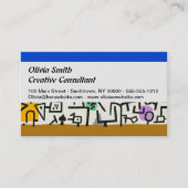 ポールクレリッチハーバー抽象芸術表現主義 名刺 (正面)