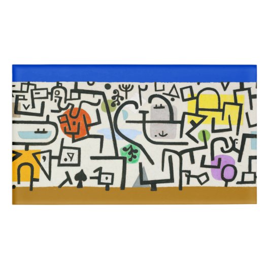 ポールクレリッチハーバー抽象芸術表現主義 名札 (正面)