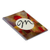 ポールクレレッドバルーンアートプリント抽象芸術 ノートブック (右側)