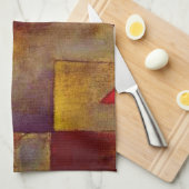 ポールクレレッドバルーン抽象芸術アーカラフルト キッチンタオル (四つ折り)