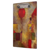 ポールクレレッドバルーン抽象芸術アーカラフルト クリップボード (左)